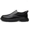 Casual Shoes Mens Loafers LuXury High Quality Genuine Leather Men Business Dress Black Social Shoe Male Footwear