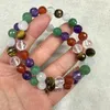 Strand Natural Mix Color Amethyst Crystal Aventurine Agate Stone 8mm Bracelets For Women Men Simple Energy Bracelet Academic