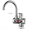 Kitchen Faucets 3000W 220V Electric Water Heater Tap Instant Stainless Steel Faucet Cold Heating