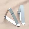 Table Mats 6 Pcs 5cm Stainless Steel Triangle Tablecloth Clips Adjustable Cloth Clamps