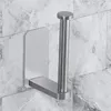 Dispensador de sabão líquido Auto adesivo de papel higiênico portador de banheiro Stand sem perfuração aço inoxidável escovado