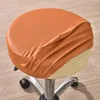 Coperture per sedie in pelle rotonda copertura di sgabelli rotondi a prova di olio impermeabile elastico a prova di elastico a 360 gradi All inclusivo.