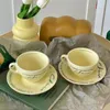 Tazze piattiere in ceramica latte caffettiera piattino di tè pomeriggio creativo espresso espresso matum replica regalo kubek tavoli da tavolo kubek kubek