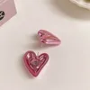 Boucles d'oreilles à étalon 6 paires d'été y2k bijoux étoiles coeur féminine fille ornement de fête