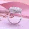 Hiphop Men Women Fine Jewelry Iced Out Gold 10k 14k 18k Solid Gold Vvs Moissanite Diamond Oval Shape the Twilight Saga Ring