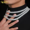 Stocks 10 mm Collier 925 Bijoux hip hop en argent sterling en argent sterling