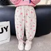 Trousers Girls Pants Long Trousers Cotton 2024 Soft Spring Autumn Teenagers Babys Kids Pants OutdoorTeenagers Childrens Clothing L46