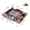 Moderbrädor x99 Ställ in moderkortsluckor LGA20113 USB3.0 NVME M.2 SSD Support DDR4 REG ECC Memory and Inter Xeon E5 2640 V4 Processor