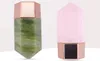 Storage Bottles Jars Jade Essential Oil Bottle Natural Stone Massage Ball Crystal Scraping Column Massager3643773