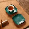 Чашки блюдцы ретро четыре лепестки дизайн керамический чайный чайный поднос японский стиль для кофейных кружков Home El Teahouse
