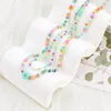 Chains IDEAJOY Colorful Beads Necklace For Women Girls Fashion Jewelry Ladies Wholesale Trendy Boho Summer