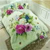 Bedding Sets Home Decor 4 Pieces Oversized Luxury 3D Rose Set Red Sheet Cover Duvet Wedding Pillow Case