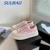 Canvas Shoes Women's Package Shipping Fee With Shoe Box Spring And Autumn Versatile Platform White Shoes Casual Height-increasing Low-cut Biscuit Shoes