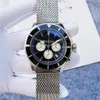 U1 najwyższej klasy AAA Bretesoling Super-Ocean Heritage Men oglądaj automatyczny mechanicznie pełny działający wysokiej jakości kwarcowy pasek ze stali nierdzewnej Sapphire 42 mm zegarki na rękę