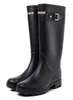 Wedding Shoenew Mulheres Matte Rainboots Fashion Kneehigh Boots Botas à prova d'água Sapatos de água Raios de chuva 38 cm Wed4566390