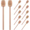 Spoons 12 Pcs Honey Sticks Wooden Dipper Reusable Stirring Rods Blender Stirrers Pot Mixing For Jar