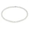 Ketten Perlen Halskette Männer Einfache handgefertigte Strangperle 2024 Trendy Schmuck für Frauen Mädchen Hochzeit Bankett Halsketten