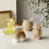 Weingläser kreativer Glas Kaffee Tassen Lustige Bären Wasser Tasse Personalisierte maßgeschneiderte Pilzmilchsaft Home Dekoration Küchenwerkzeug Tool