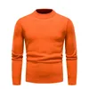 Men's Sweaters Pullover Soft Sweater Winter Velvet Shirts Brand Clothing Knitted Fleece Warm Cold Blouse Slim Fit Bottom