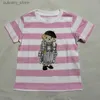 T-shirts baby T-shirts POLOS kids Tees designer kids clothing Boys Girls summer clothes bear pink white black cute t-shirt 2-12 years L46