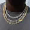 Hot Sell Drop Shipping Iced Out Cuban Link VVS Diamond Hip Hop 8mm 10 mm Moissanite Cubaanse ketting