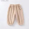 Trousers Toddr Pants New Winter Newborn Baby Boy Clothes Children Fece Pants Thick Warm Loose Causal Trousers Girls Har Pants L46