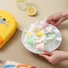 Baking Moulds Cavities Cute Bear Ice Cream Food Grade Mold With Lid Popsicle Maker Tray Molds Cheese Pudding Kitchen Accessories