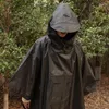 Пейнчковые куртка с дождей на открытом воздухе Пончо Пончо водонепроницаем