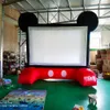 10mWx7mH (33x23ft) cute Outdoor inflatable Projector Movie Screen TV projection Screens advertising Blow Up Mega family Cinema