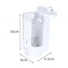 Flytande tvål dispenser väggmonterad skål infraröd sensor 450 ml automatisk avkänning 4 batterier för hembadrum