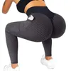 Femmes Plus taille Pocket Yoga Pantalon High Taist Elastic Push Up Fitness Sports Leggings Girm Gym Workord Sweatpants 240402