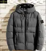 ストーンジャケットISALNDメンズファッション冬のジャケット快適なソフトダウンカジュアルメンズスリムは陸上服の新しいカップルスタイルトップデザイナーコートL006