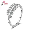 Collezione di anelli a grappolo Olive Leaf Cz 925 Sterling Sterling For Women Open Stackable Ring Band Jewelry