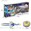 Spinning Top Infinite Nado 6 Advanced Pack Angry Wave Dragon Metal Ring Tip Rotating Top Gyroscope Monster Icon Sword Launcher Anime Childrens Toy L240402