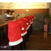 Stoelhoezen 6 stks niet-geweven dekking kerstdecoratie voor huistafel diner terug decor jaar feestartikelen Xmas Navidad