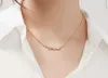 Designermarke S925 Sterling Silber Zirkon Diamant Halskette 18k Roségold Armband
