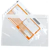 Enveloppe cadeau 100pcs Bill Transparent Bill facture Paper Paper Paper Document Sacs auto-adhésifs