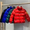 Abrigo de la chaqueta infantil 2024 ropa de invierno estilo cálido de la cara la cara brillante lavar el cuello de pie libre de pie corto para niños