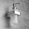 Liquid Soap Dispenser Dispensers Chrome Color Wall Mounted With Frosted Glass Container Bottle Bathroom Products 5781