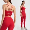Kadın Mayo Seksi Güzellik Yelek Yoga Giyim Spor iç çamaşırı çıplak yüksek bel kalça asansör koşu fitness pantolon seti