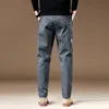 Oussyu Brand Vêtements Mens Pantalon de chargement 97% Coton Couleur de travail Couleur de travail Pant décontracté pantalon de jogger coréen Male 240328