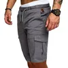 Casual Shorts Mens Summer Cargo Gym Sport Running Workout Pants Jogger Trousers Drawstring Solid Jogging Men 240323