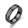 Mode sieraden ontwerper voor paar trouwringen titanium staal vrouwen mannen ring klassieke letter I love you ringen 6mm