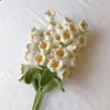 Decoratieve bloemen 1 st Handgemaakte lelie van de vallei Bouquet Flower Branch Wol Haakbreien Regeling Creatieve geschenk Home Decoratie