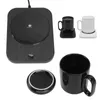 Bath Mats Electric Mug Warmer ABS Ceramics Smart Imperproof 3 Gears Contrôle pour les voyages de bureau