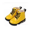 Stiefel Herbst Winter Kinder Mädchen Martin Kinder Jungen Knöchel Zip Schneeschuh glänzend Patentleder Baby Kleinkind Schuhe Größe Drop Lieferung Bab Dhq7h