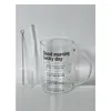 Wijnglazen grote capaciteit schaalglas koffie stro Cup Pipet Office Huishoudelijk High Temperaty Resistance Water fles keuken