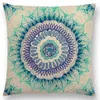 Pillow Awakening Life Clarity Color Fade Inspire Imagine Dream Free Spirit Floral Mandalas Caso de capa de Mandalas