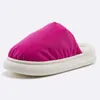 Slippers com chauds d'hiver toast femmes en peluche coton maison intérieure non glissée épaisse semelle à fourrure chaussures pour couples