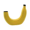 Vases Base stable de couleur jaune vif ajouter une banane de banane